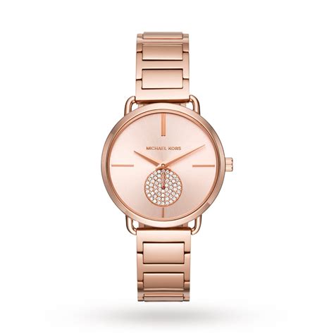 michael kors portia uhr gold|Mini Portia Pavé Rose.